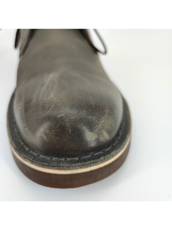 Clarks Bushacre 2 Men’s 12 US Boots Leather Gray Distressed Chukka 26113054 main image 9